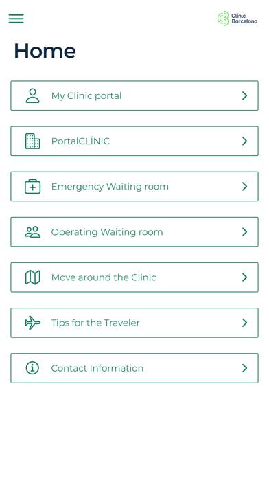 Hospital Clínic Barcelona Captura de pantalla de la aplicación #1