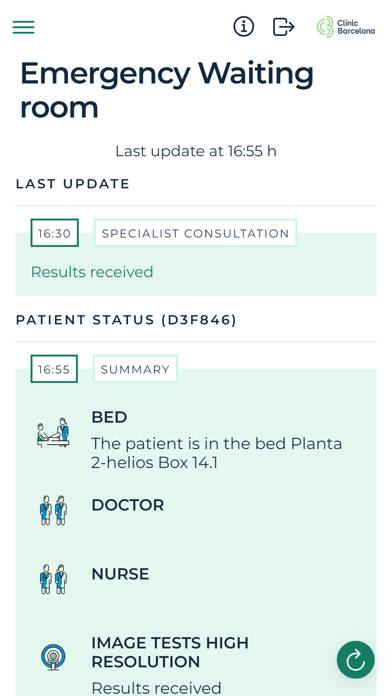 Hospital Clínic Barcelona Captura de pantalla de la aplicación #4