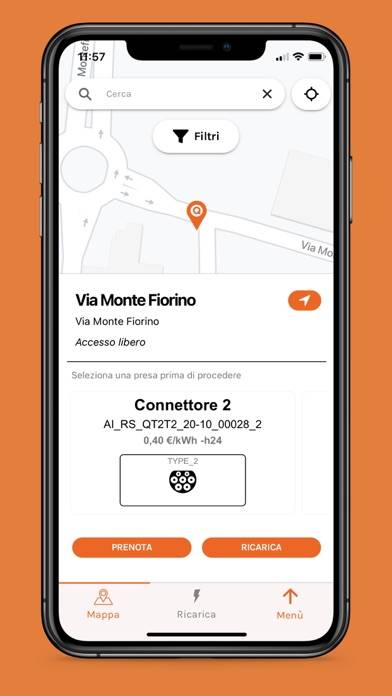 Acea e-mobility Schermata dell'app