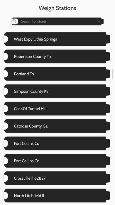 Truck Weigh Stations USA App screenshot