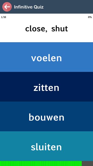 Dutch Verb Blitz Schermata dell'app #3