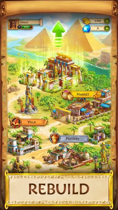 Jewels of Egypt・Match 3 Puzzle game screenshot