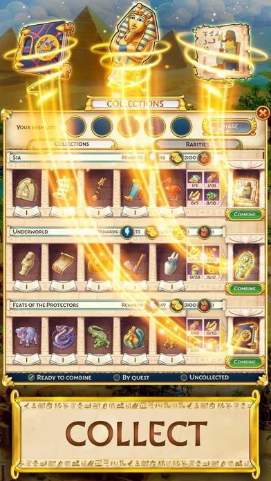 Jewels of Egypt・Match 3 Puzzle game screenshot