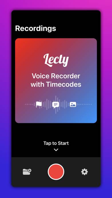 Audio Recorder with Timecodes immagine dello schermo