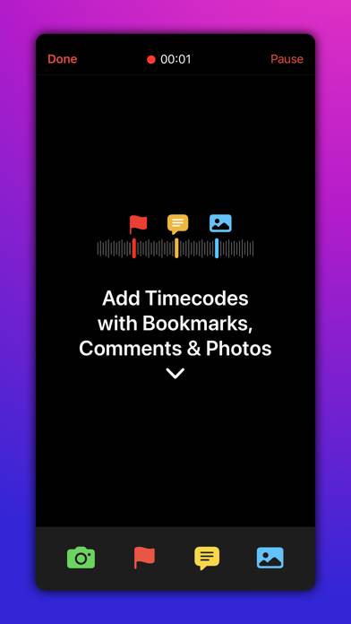 Audio Recorder with Timecodes Скриншот приложения #4