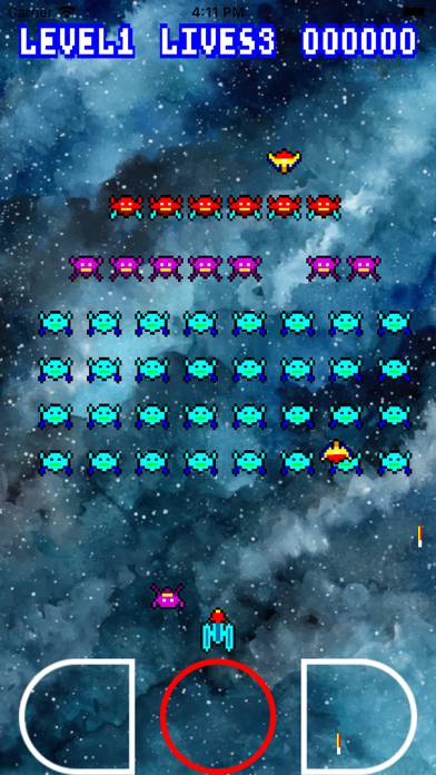 Retro Galaxians captura de pantalla del juego
