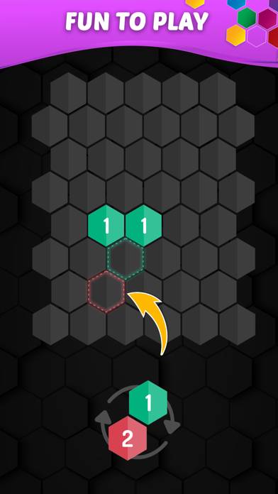 Merge Hexa: Number Puzzle Game Captura de pantalla de la aplicación #1