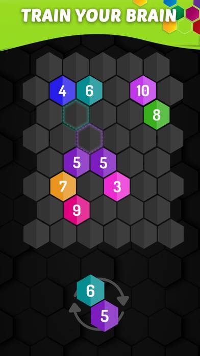 Merge Hexa: Number Puzzle Game Captura de pantalla de la aplicación #2