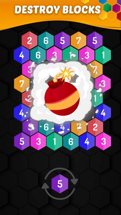 Merge Hexa: Number Puzzle Game Captura de pantalla de la aplicación #4