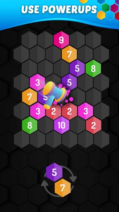 Merge Hexa: Number Puzzle Game Captura de pantalla de la aplicación #5