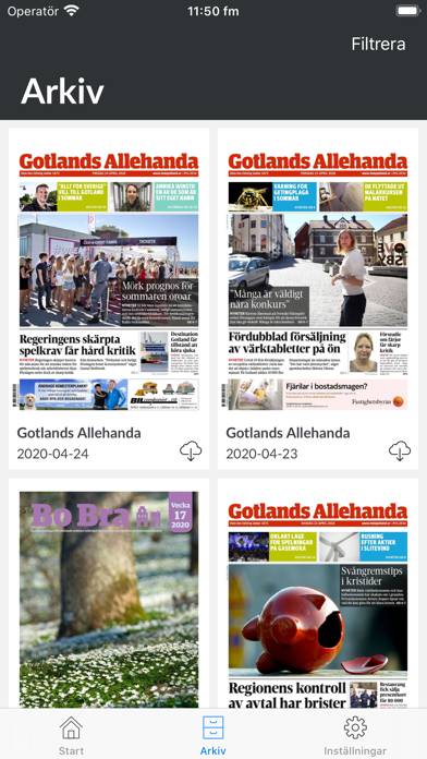 E-tidning Gotlands Allehanda App skärmdump #2