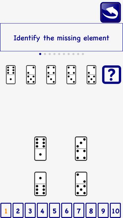 Domino psychotechnical test Captura de pantalla de la aplicación #3