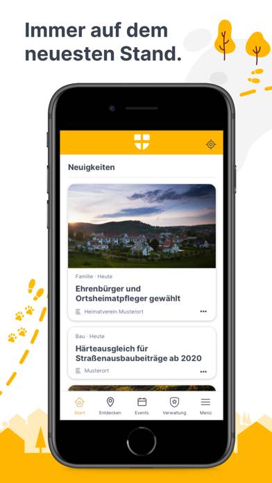 MeinOrt App-Screenshot