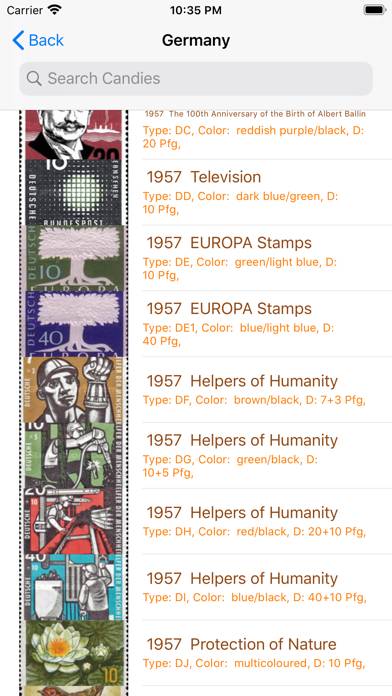 Postage stamps: all countries Captura de pantalla de la aplicación #5