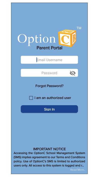 OptionC Parent App screenshot #1