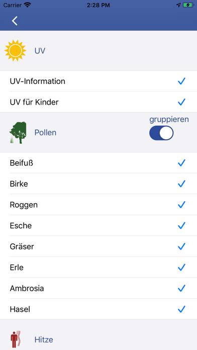 GesundheitsWetter App screenshot #5
