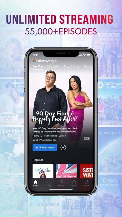 Discovery plus | Stream TV Shows App screenshot