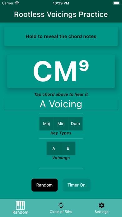 Rootless Voicings captura de pantalla