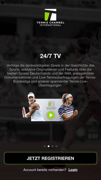 Tennis Channel App-Screenshot