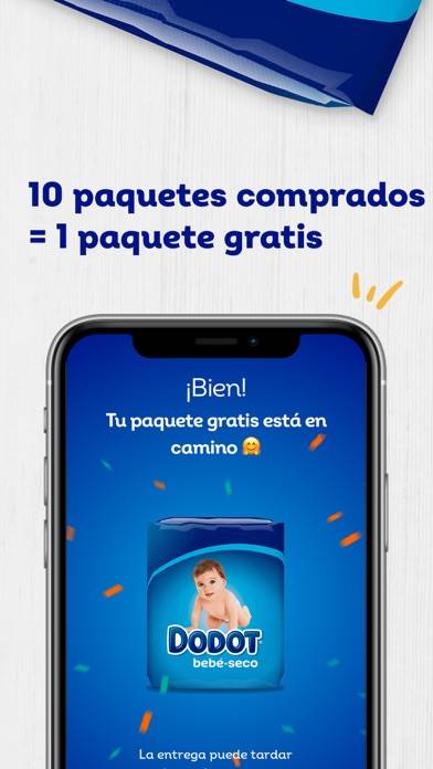 Dodot VIP: Pañales de Regalo Captura de pantalla de la aplicación