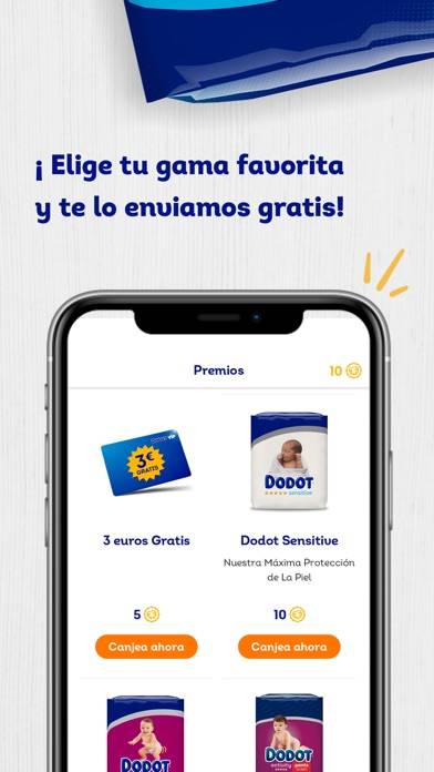 Dodot VIP: Pañales de Regalo Captura de pantalla de la aplicación