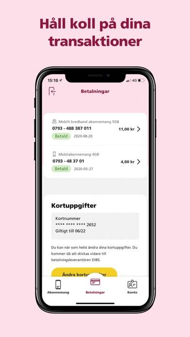 Hallon App skärmdump