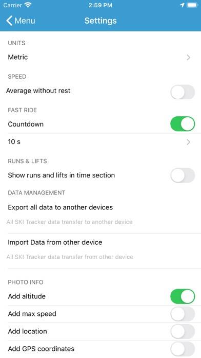 EXA SKI Tracks Premium Captura de pantalla de la aplicación #2