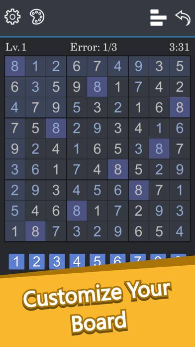 Sudoku-Numbers Puzzle Games Capture d'écran de l'application #2
