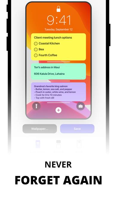 Sticky Notes Widget App screenshot #3