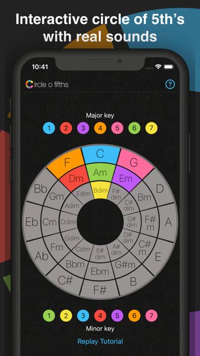 Circle o Fifths: Music Theory Captura de pantalla de la aplicación #1