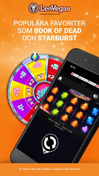LeoVegas: Online Casino Spel App skärmdump #3