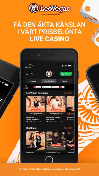LeoVegas: Online Casino Spel App skärmdump #4