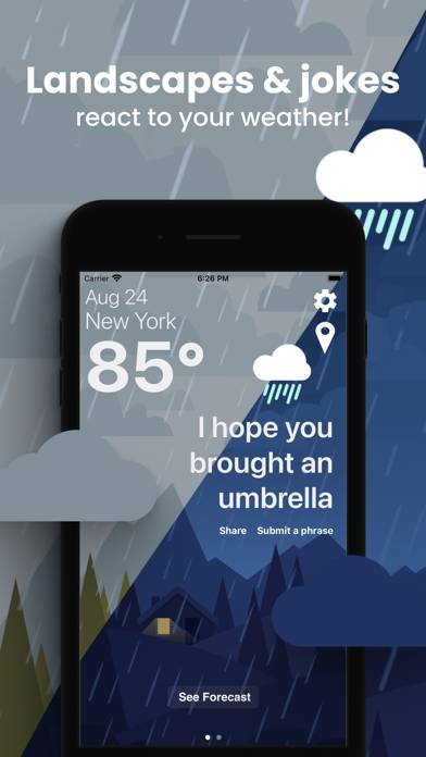 Funny Weather App screenshot