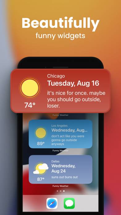 Funny Weather App screenshot