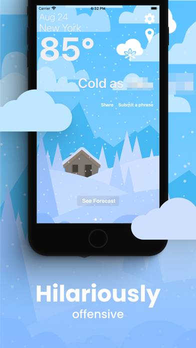 Funny Weather App screenshot