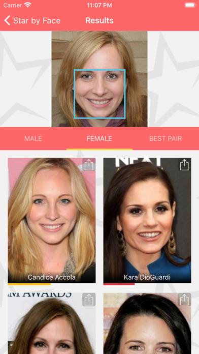 Star by Face celebs look alike Capture d'écran de l'application #1