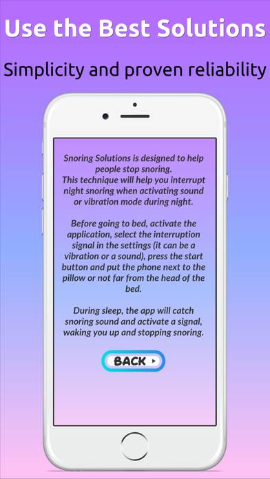 Snoring Solutions App screenshot #2