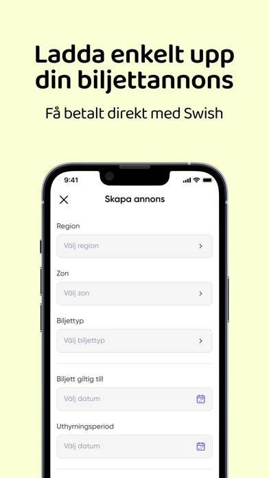 Tickital App skärmdump #3