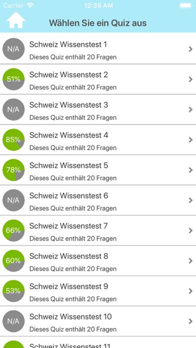 Die Schweiz Testfragen game screenshot