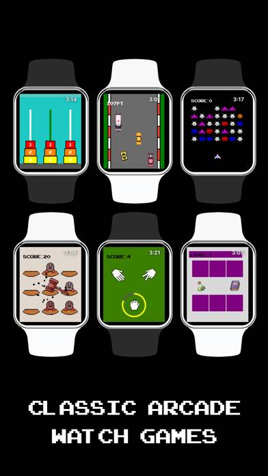 6 Classic Arcade Watch Games Schermata dell'app #1