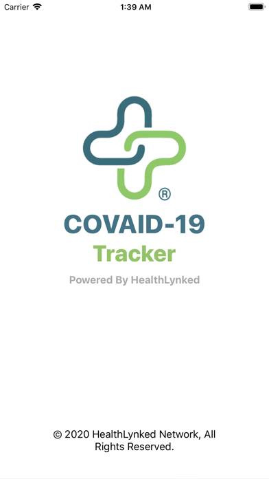 HEALTHLYNKED COVID-19 Tracker App screenshot #1