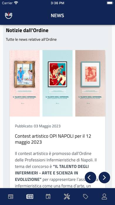 OPI Napoli Schermata dell'app