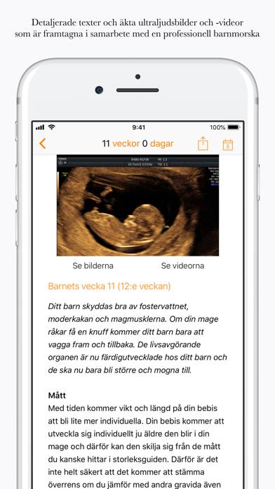 Gravid App skärmdump #2