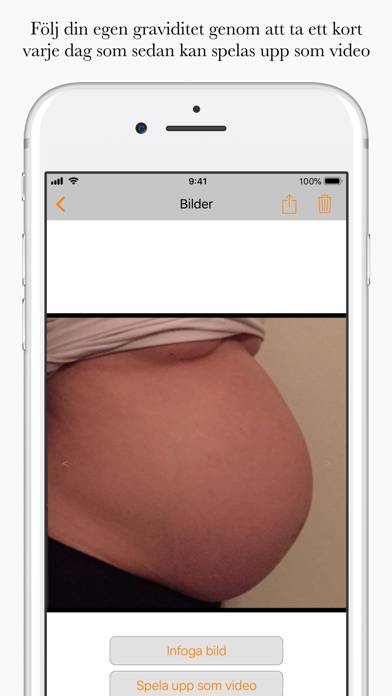 Gravid App skärmdump