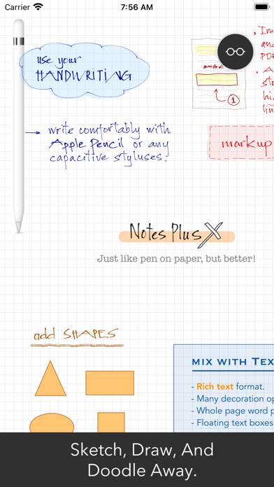Notes Plus X Captura de pantalla de la aplicación #4