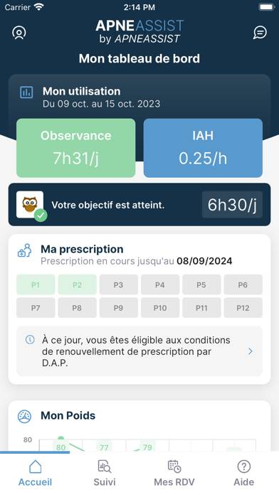 Apneassist Capture d'écran de l'application