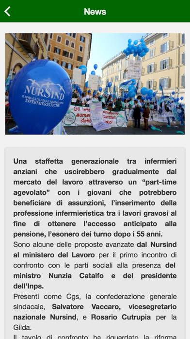 Nursind Sindacato Schermata dell'app
