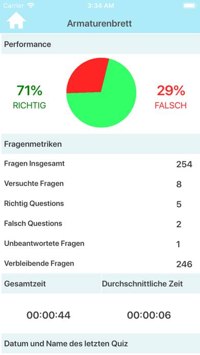 Medizinische Terminologie Test game screenshot