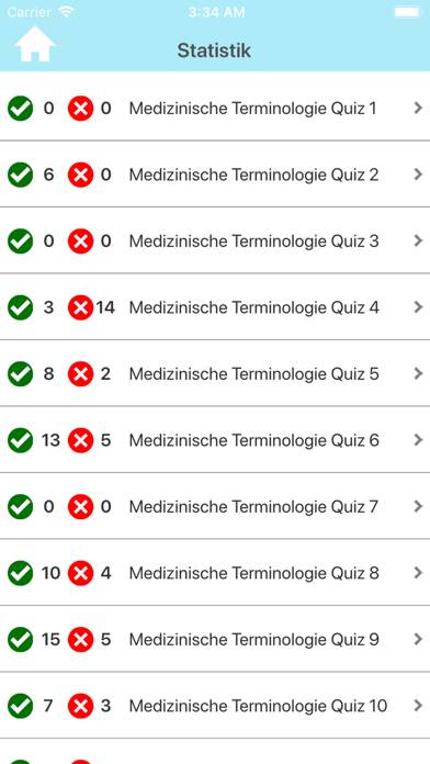 Medizinische Terminologie Test App screenshot #6