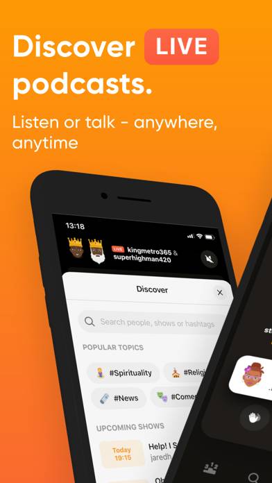 Stereo: Discover Live Podcasts Captura de pantalla de la aplicación #1